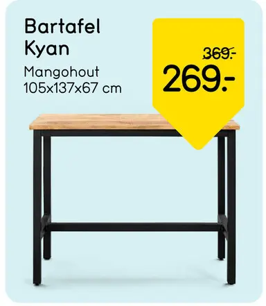 Aanbieding: Bartafel kyan
