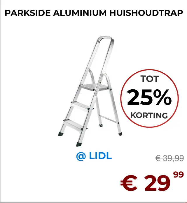 Aanbieding: Aluminium huishoudtrap