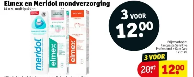 Aanbieding: Elmex en Meridol mondverzorging