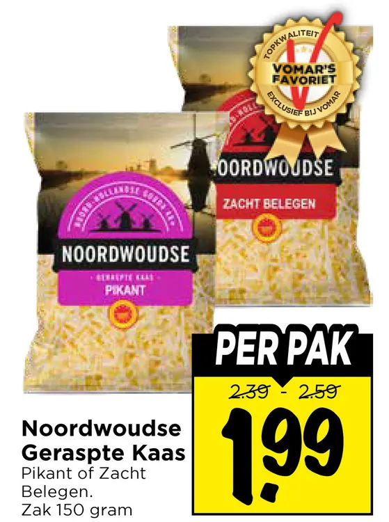 Aanbieding: Noordwoudse Geraspte Kaas