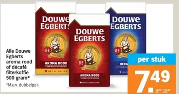 Aanbieding: Alle Douwe Egberts aroma rood of décafé filte