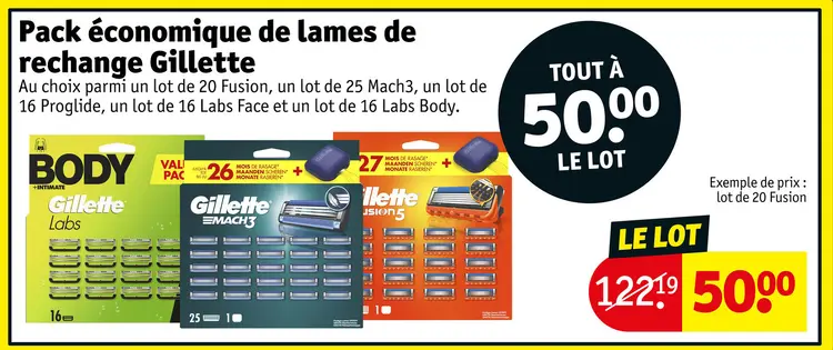 Offre: Pack économique de lames de rechange