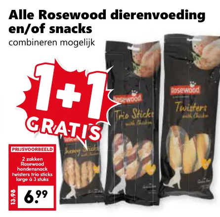Aanbieding: Alle Rosewood dierenvoeding en/of snacks