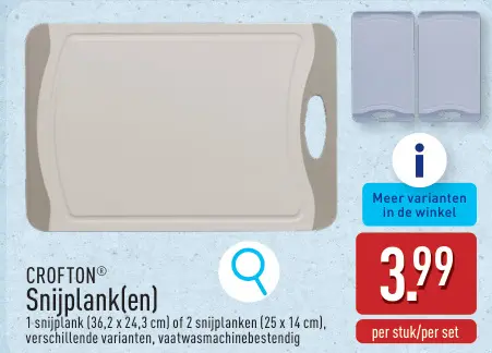 Promotie: Snijplank(en)