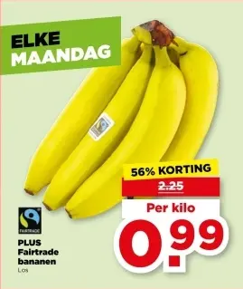 Aanbieding: Fairtrade bananen