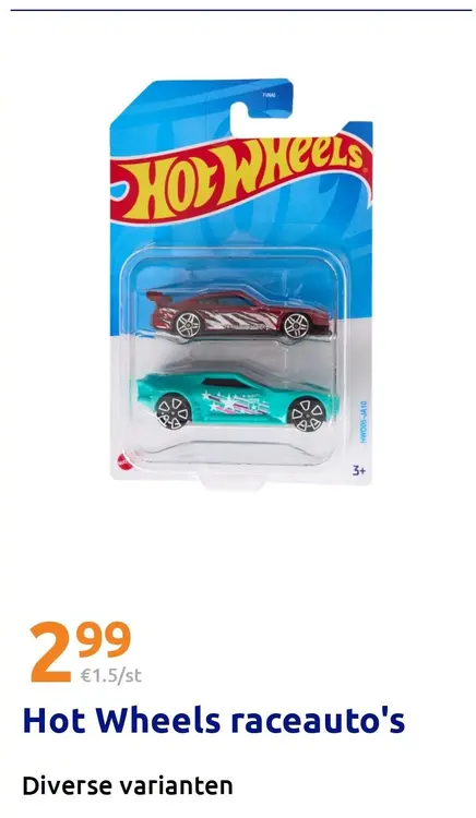 Promotie: Hot Wheels raceauto's