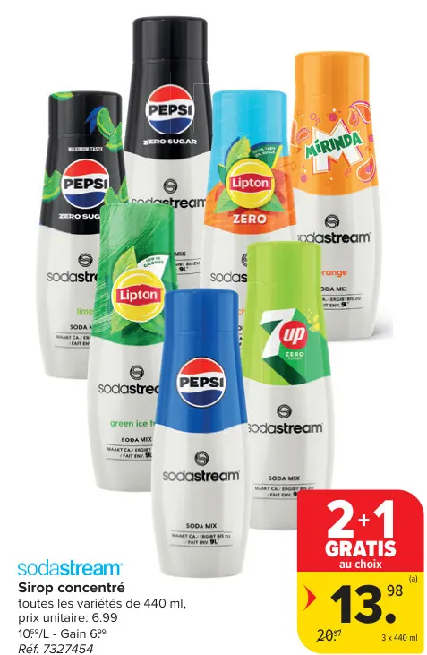 Offre: Sirop concentré