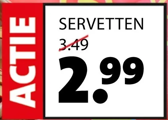 Aanbieding: Servetten
