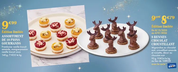 Offre: Assortiment de 10 pions gourmands