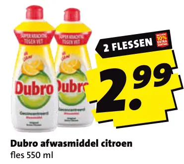 Aanbieding: Afwasmiddel citroen