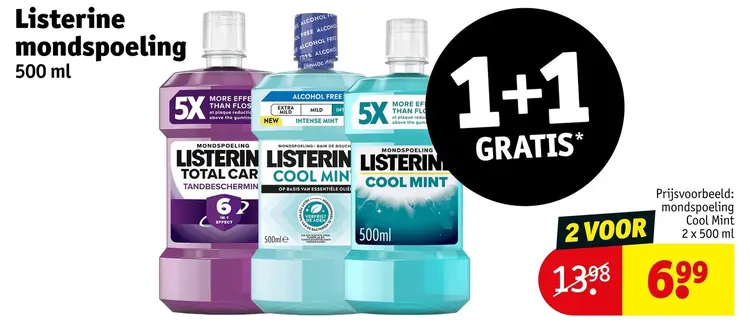Aanbieding: Listerine mondspoeling
