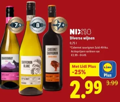 Aanbieding: Diverse wijnen