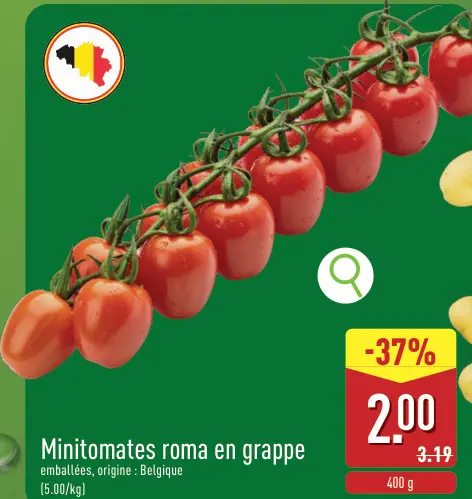 Offre: Minitomates roma en grappe
