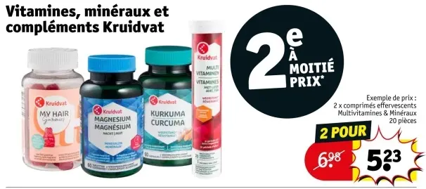 Offre: Vitamines, minéraux et compléments
