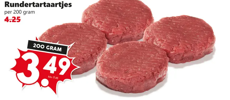 Aanbieding: Rundertartaartjes