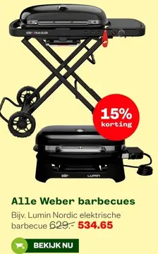 Aanbieding: Alle Weber barbecues