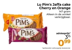 Aanbieding: Jaffa cake Cherry en Orange