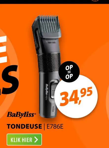 Aanbieding: Babyliss E786E Zwart