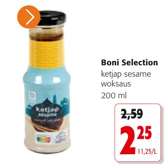 Promotie: ketjap sesame woksaus
