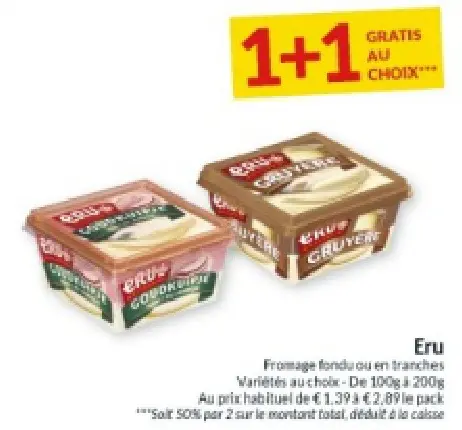Offre: Fromage fondu ou en tranches