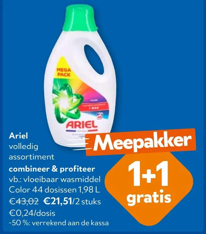 Aanbieding: vloeibaar wasmiddel Color