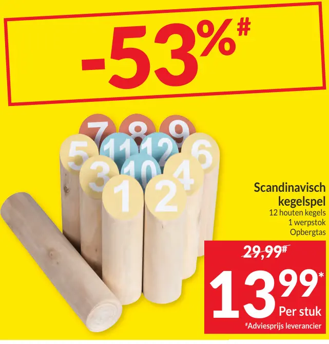 Promotie: Scandinavisch kegelspel