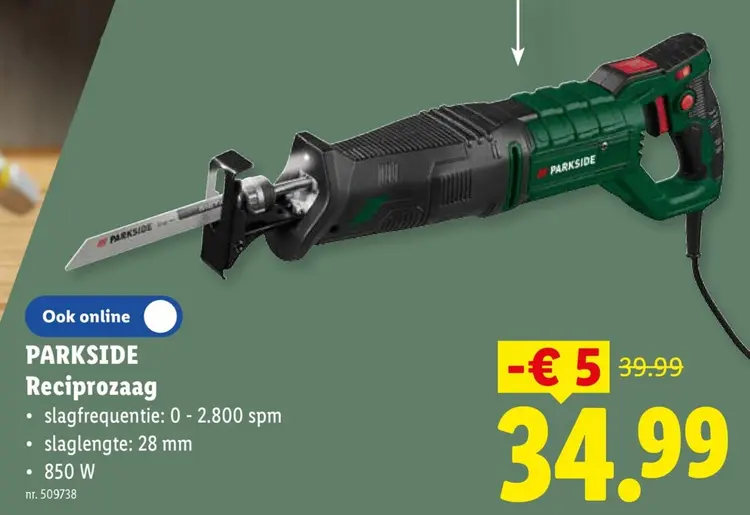 Promotie: Reciprozaag