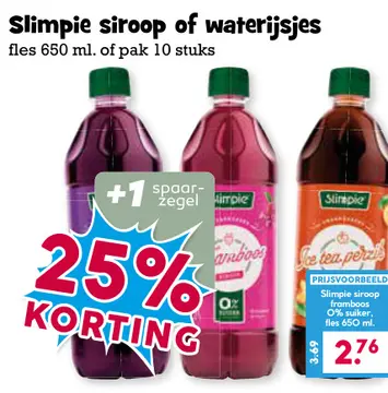 Aanbieding: Slimpie siroop of waterijsjes