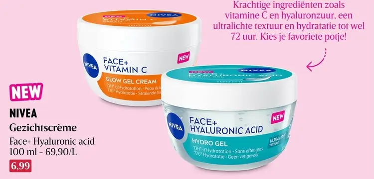 Promotie: Gezichtscrème Face+ Hyaluronic acid