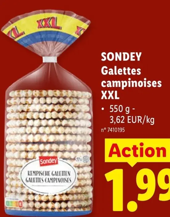 Offre: Galettes campinoises XXL