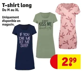 Offre: T-shirt long