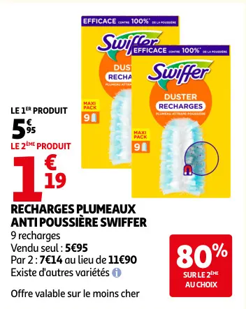 Offre: Recharges plumeaux anti poussière