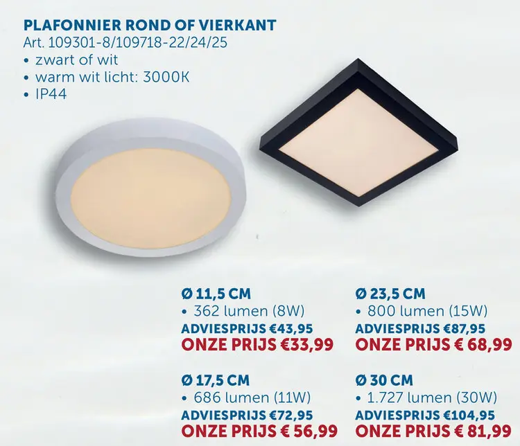 Aanbieding: Plafonnier