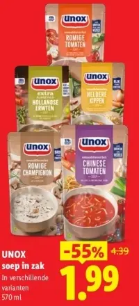 Aanbieding: Soep in zak