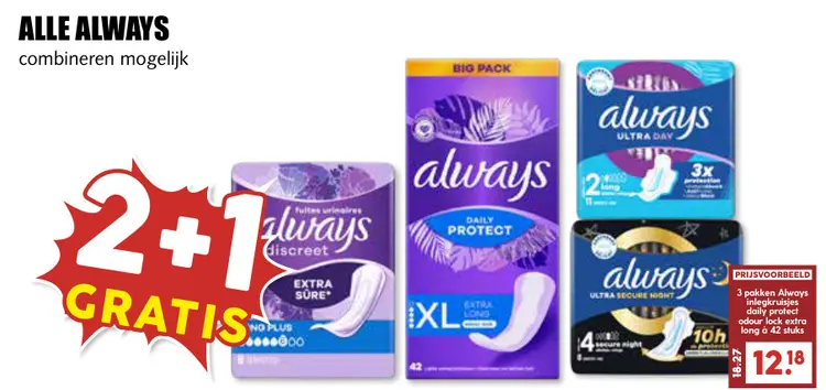 Aanbieding: Alle Always