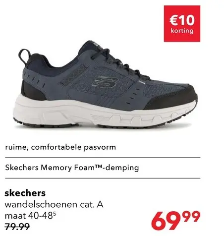 Aanbieding: Skechers Oak Canyon heren wandelschoenen categorie A blauw