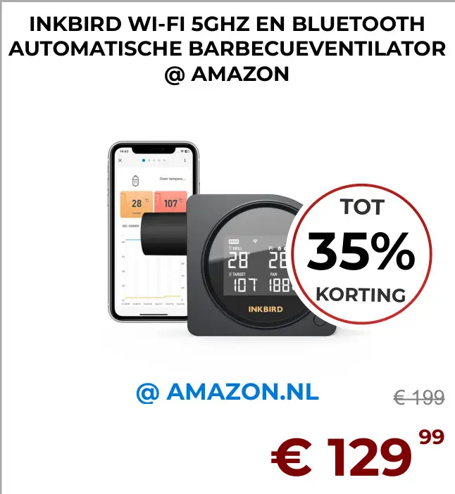 Aanbieding: Wi-fi 5ghz en bluetooth automatische barbecue