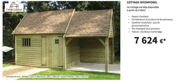 Offre: Cottage intemporel