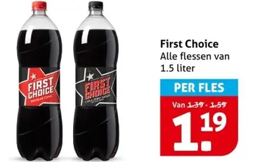 Aanbieding: First Choice Cola