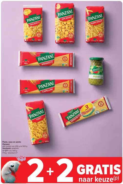 Promotie: Pasta, saus en pesto