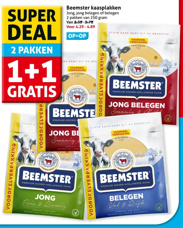 Aanbieding: Beemster kaasplakken