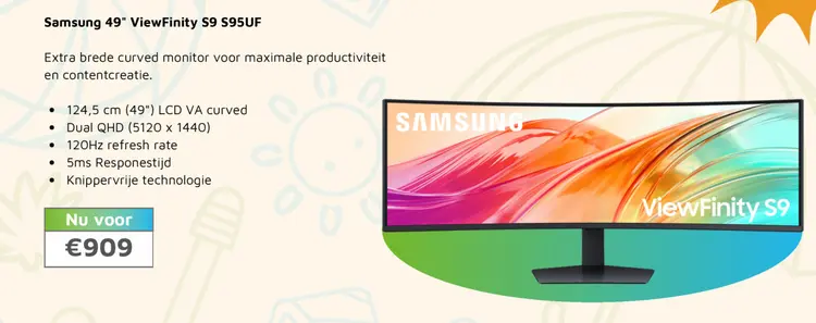 Aanbieding: Samsung 49" ViewFinity S9 S95UF