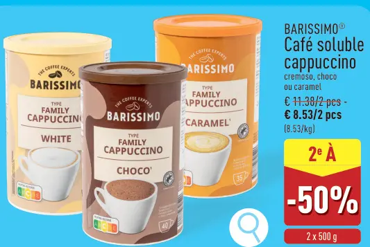 Offre: Café soluble cappuccino