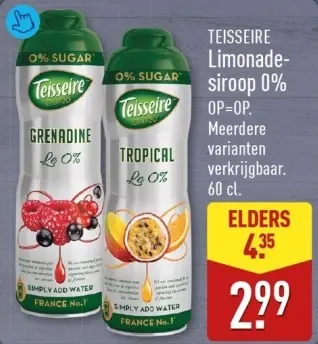 Aanbieding: Limonadesiroop 0%