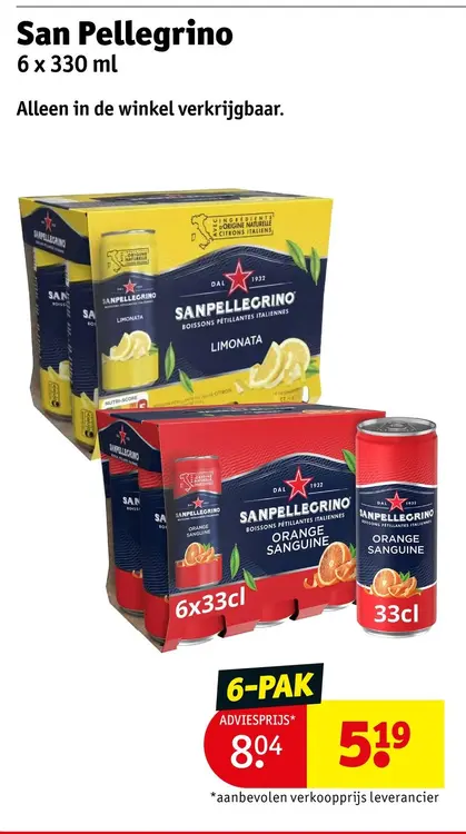 Aanbieding: San Pellegrino