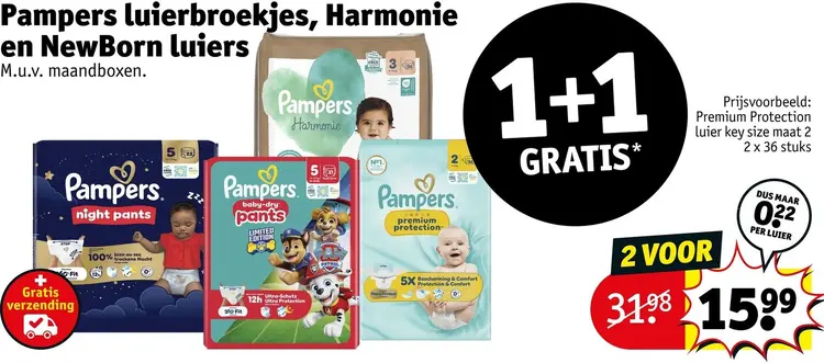 Aanbieding: Luierbroekjes, Harmonie en NewBorn luiers