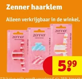 Promotie: Zenner haarklem