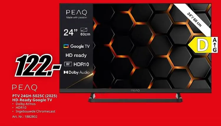 Aanbieding: PTV 24GH-5025C (2025) HD-Ready Google TV