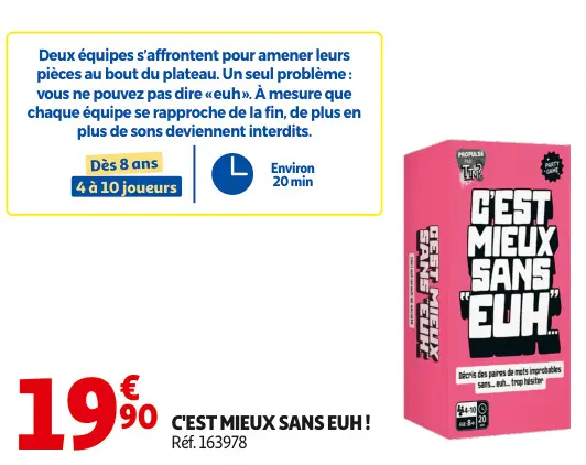 Promotie: C'est mieux sans euh!