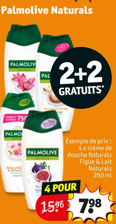 Offre: Crème de douche Naturals Figue & Lait Naturals